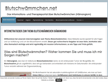 Tablet Screenshot of blutschwaemmchen.net